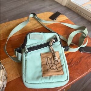 Topo Designs Light Green Belt Bag or Crossbody bag